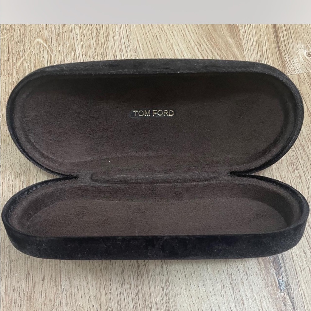 Authentic Brown Suede Tom Ford Sunglasses case
